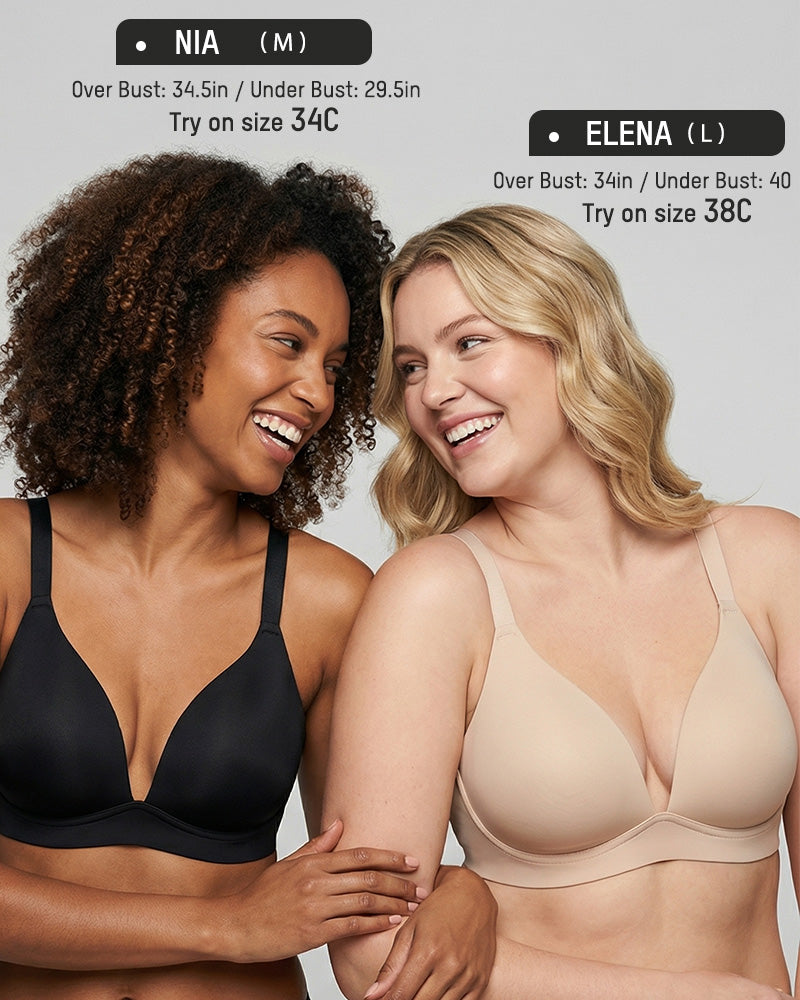Wireless Deep-V Invisible Lift Bra - FirmaLift
