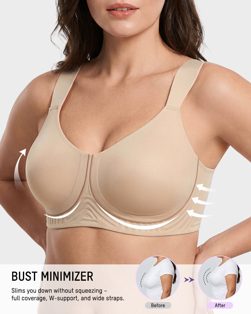 Wireless Minimising Bra with Full Coverage - FirmaSmooth