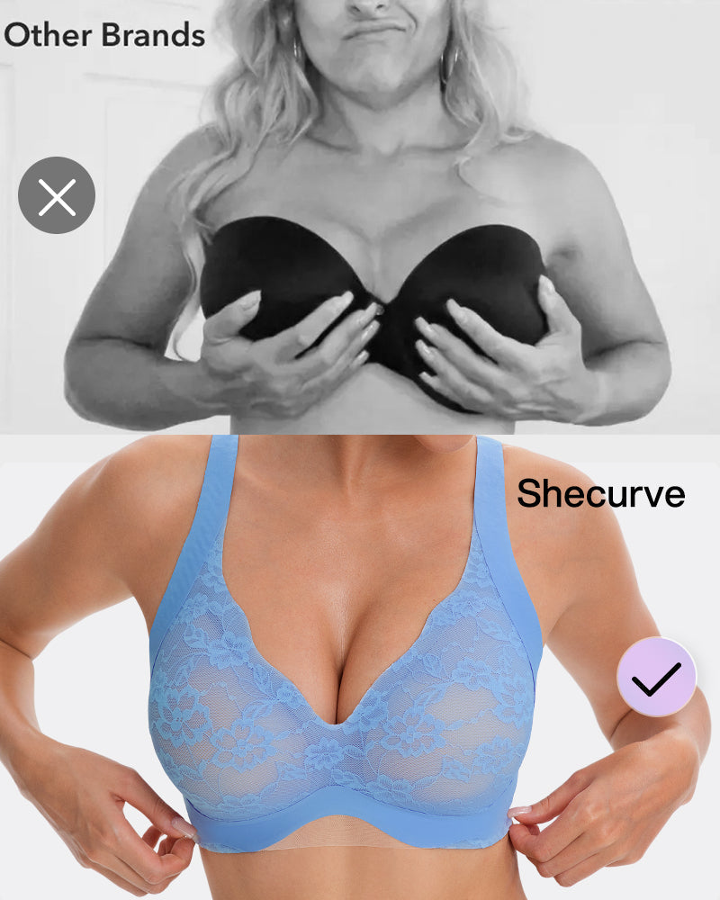 Wireless Lace Full Coverage Minimizer Bra - FirmaSmooth