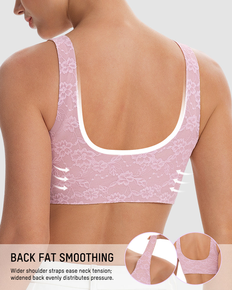 Wireless Lace Full Coverage Minimising Bra - FirmaLace