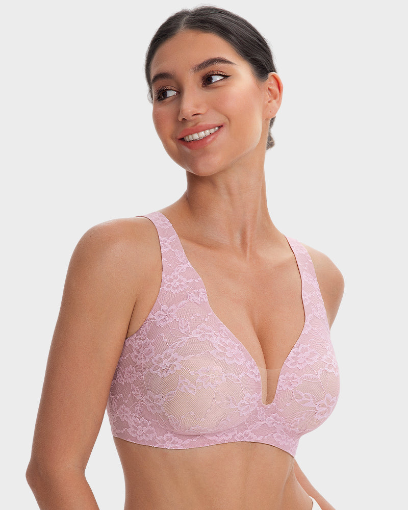Wireless Lace Full Coverage Minimising Bra - FirmaLace