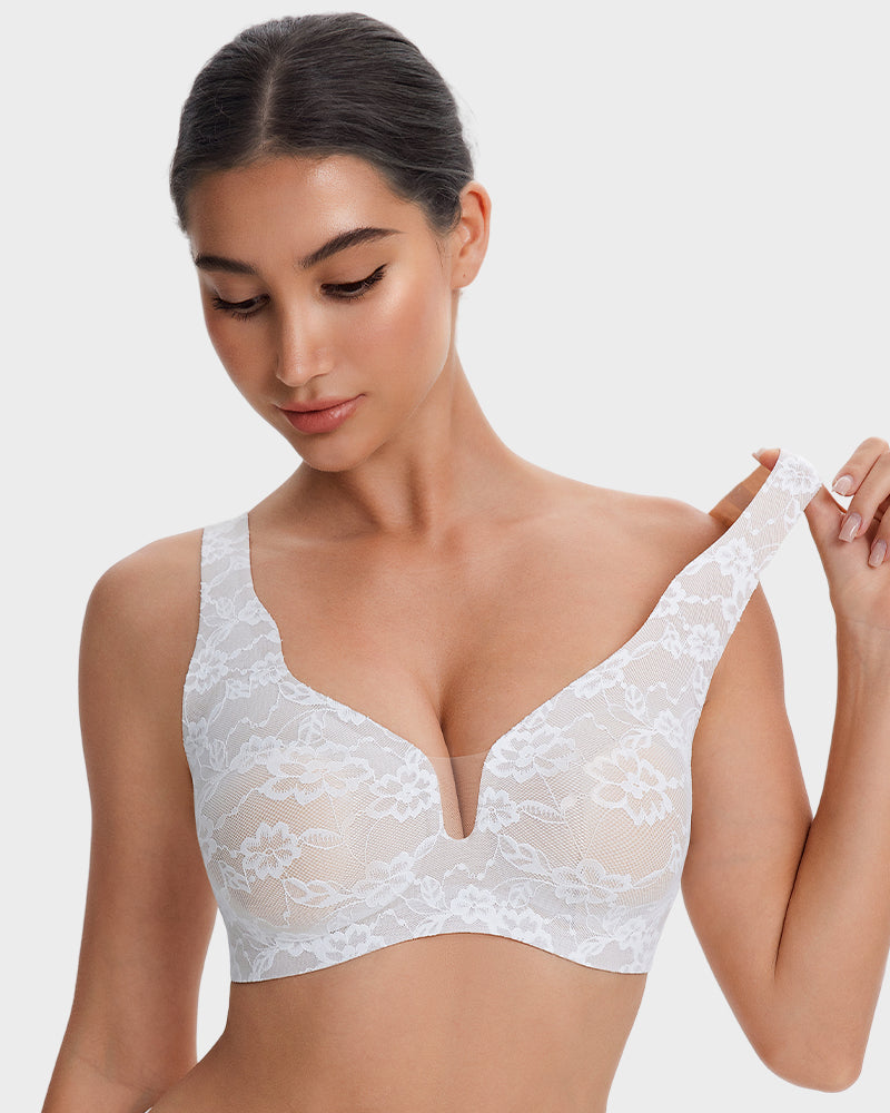 Wireless Lace Full Coverage Minimising Bra - FirmaLace