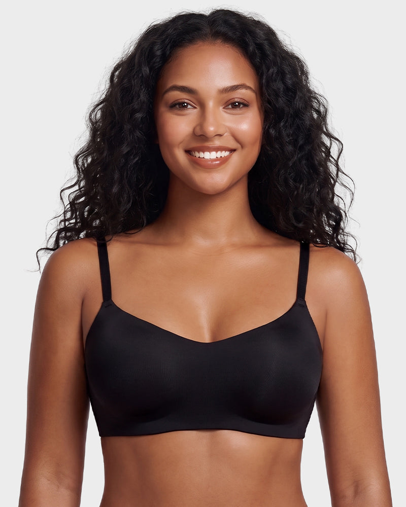 Wireless Low-Cut Seamless Bra with 3D Cups - FirmaSoft