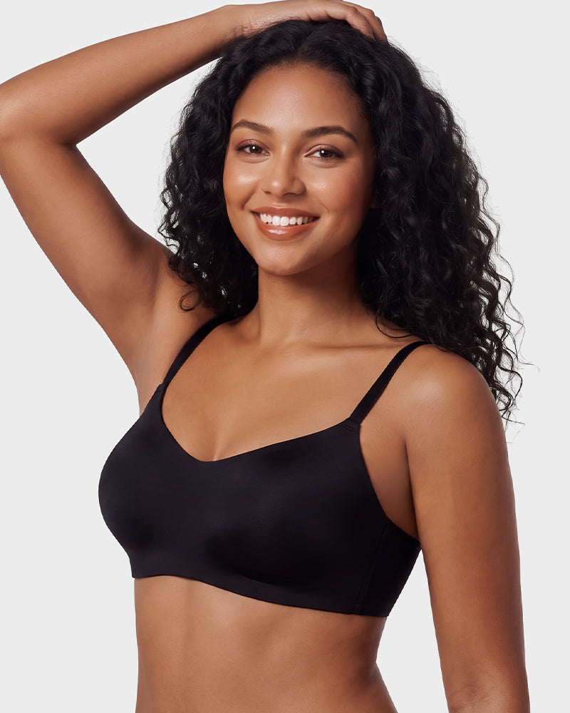 Wireless Low-Cut Seamless Bra with 3D Cups - FirmaSoft