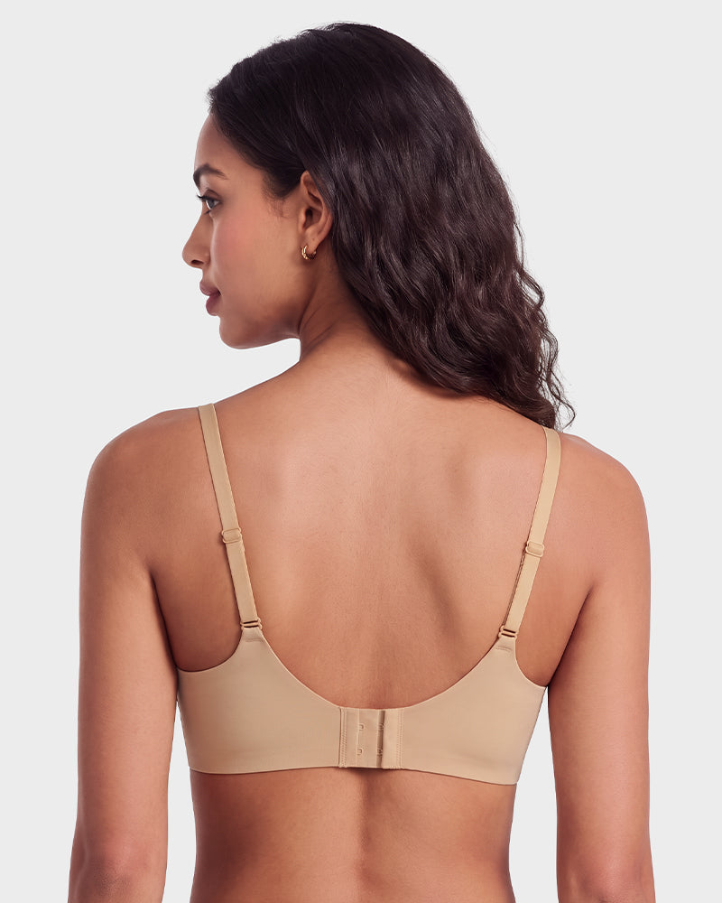 Wireless Low-Cut Seamless Bra with 3D Cups - FirmaSoft