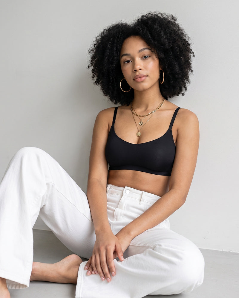 Wireless Low-Cut Seamless Bra with 3D Cups - FirmaSoft