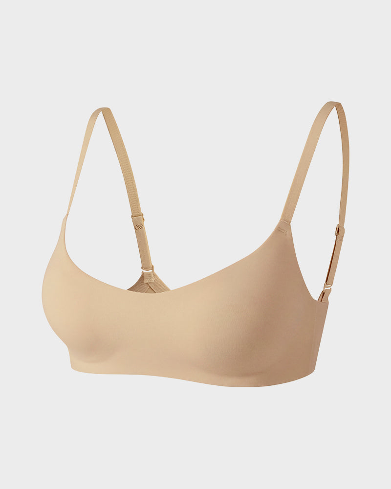 Wireless Low-Cut Seamless Bra with 3D Cups - FirmaSoft