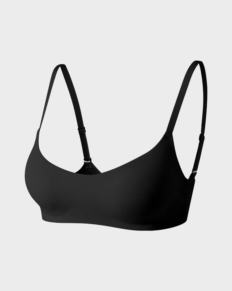 Wireless Low-Cut Seamless Bra with 3D Cups - FirmaSoft