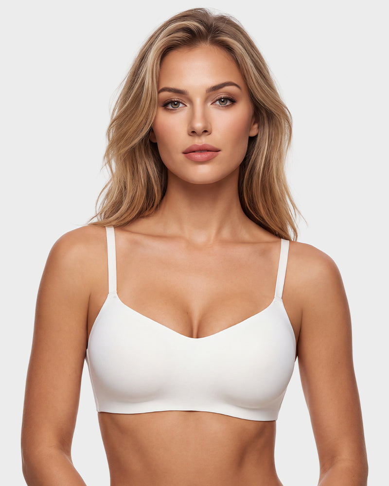 Wireless Low-Cut Seamless Bra with 3D Cups - FirmaSoft