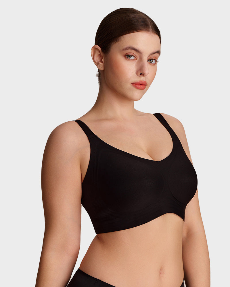 Wireless V-Neck Back & Side Smoothing Bra - FirmaSmooth