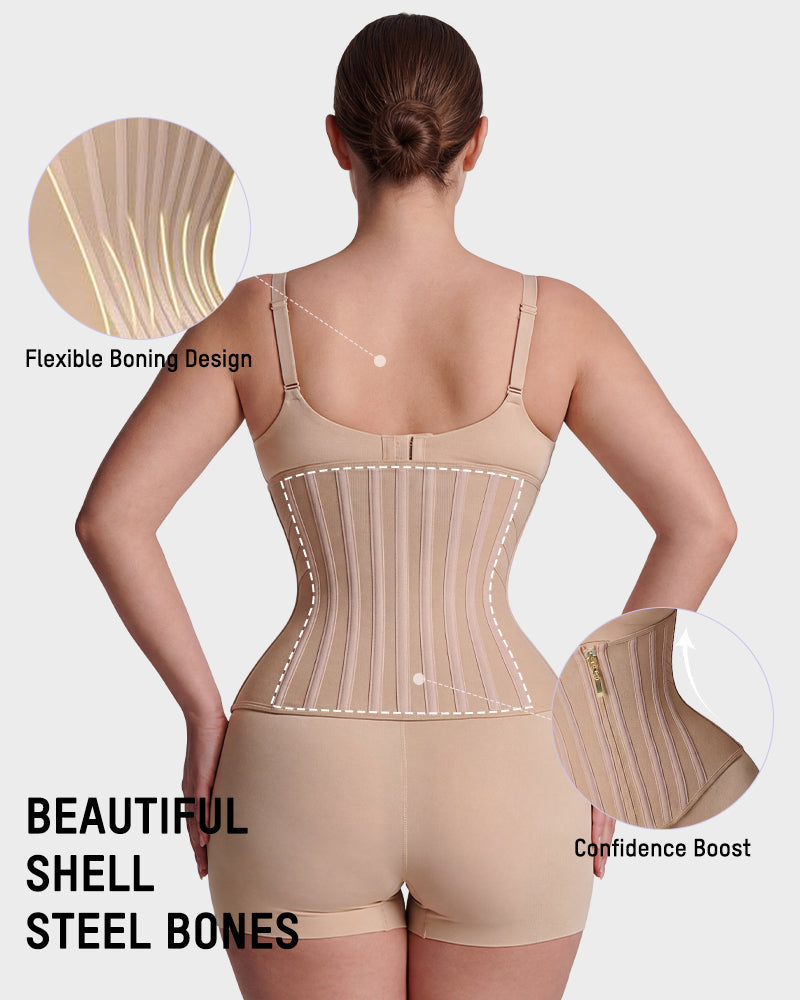 Steel-Boned Hourglass Waist Trainer - FirmaControl