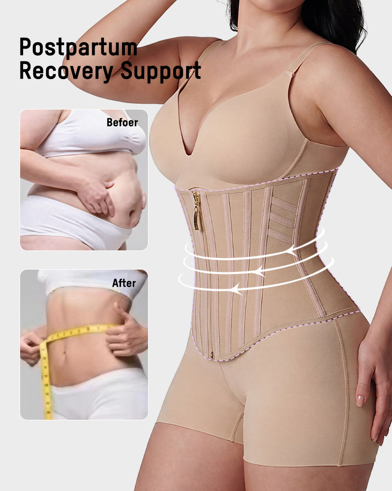 Steel-Boned Hourglass Waist Trainer - FirmaControl
