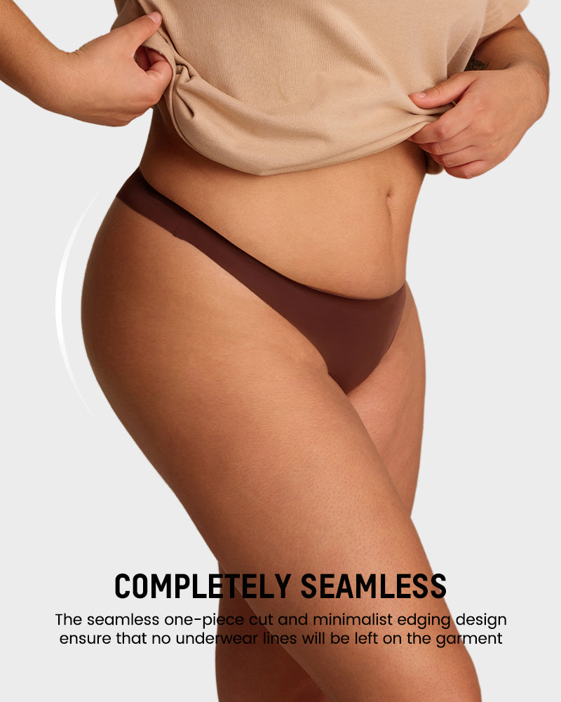Seamless No-Show V Thong Knickers 7-Pack - FirmaSmooth