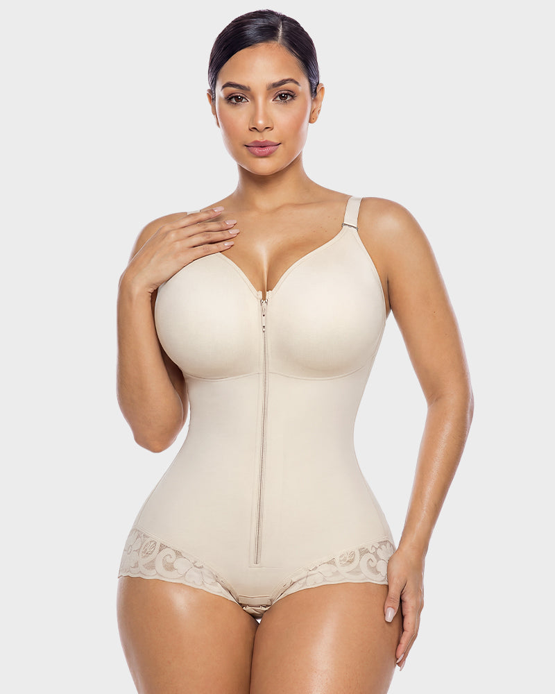 Zip-Up Sculpting Bodysuit - FirmaSculpt