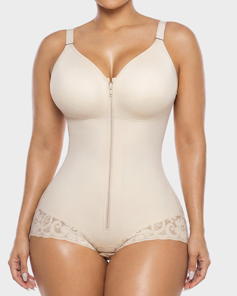 Zip-Up Sculpting Bodysuit - FirmaSculpt