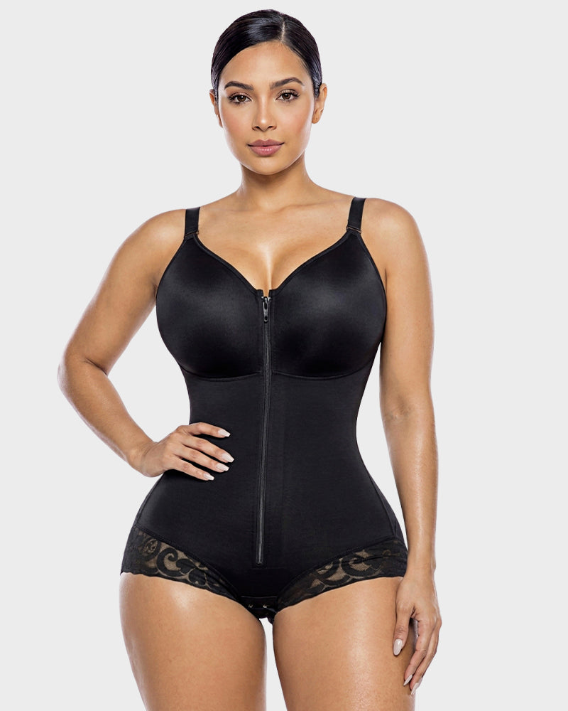 Zip-Up Sculpting Bodysuit - FirmaSculpt