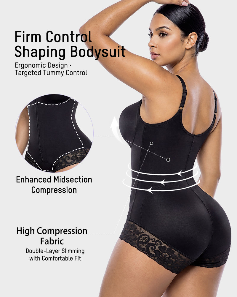 Zip-Up Sculpting Bodysuit - FirmaSculpt