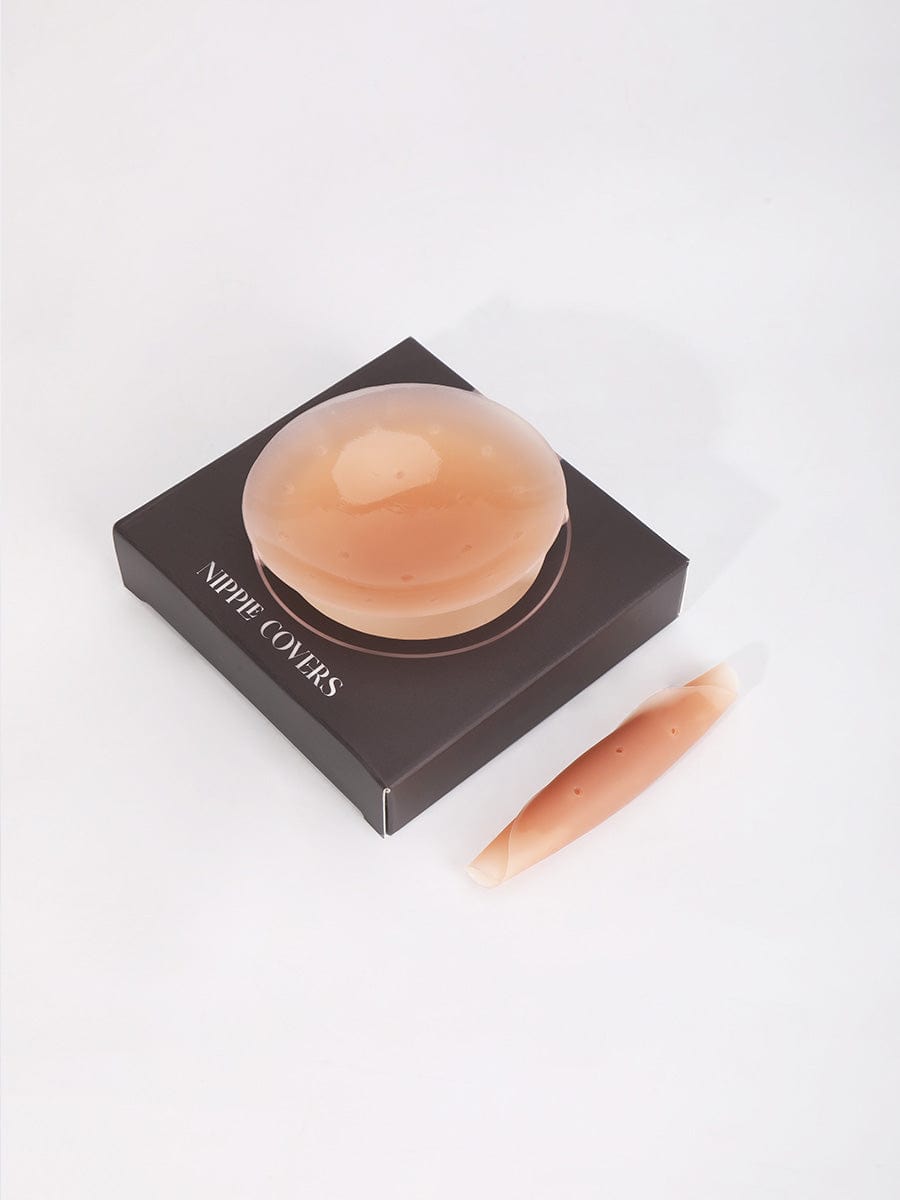 No-Show Adhesive Reusable Silicone Nipple Covers for Strapless Dress - FirmaActive