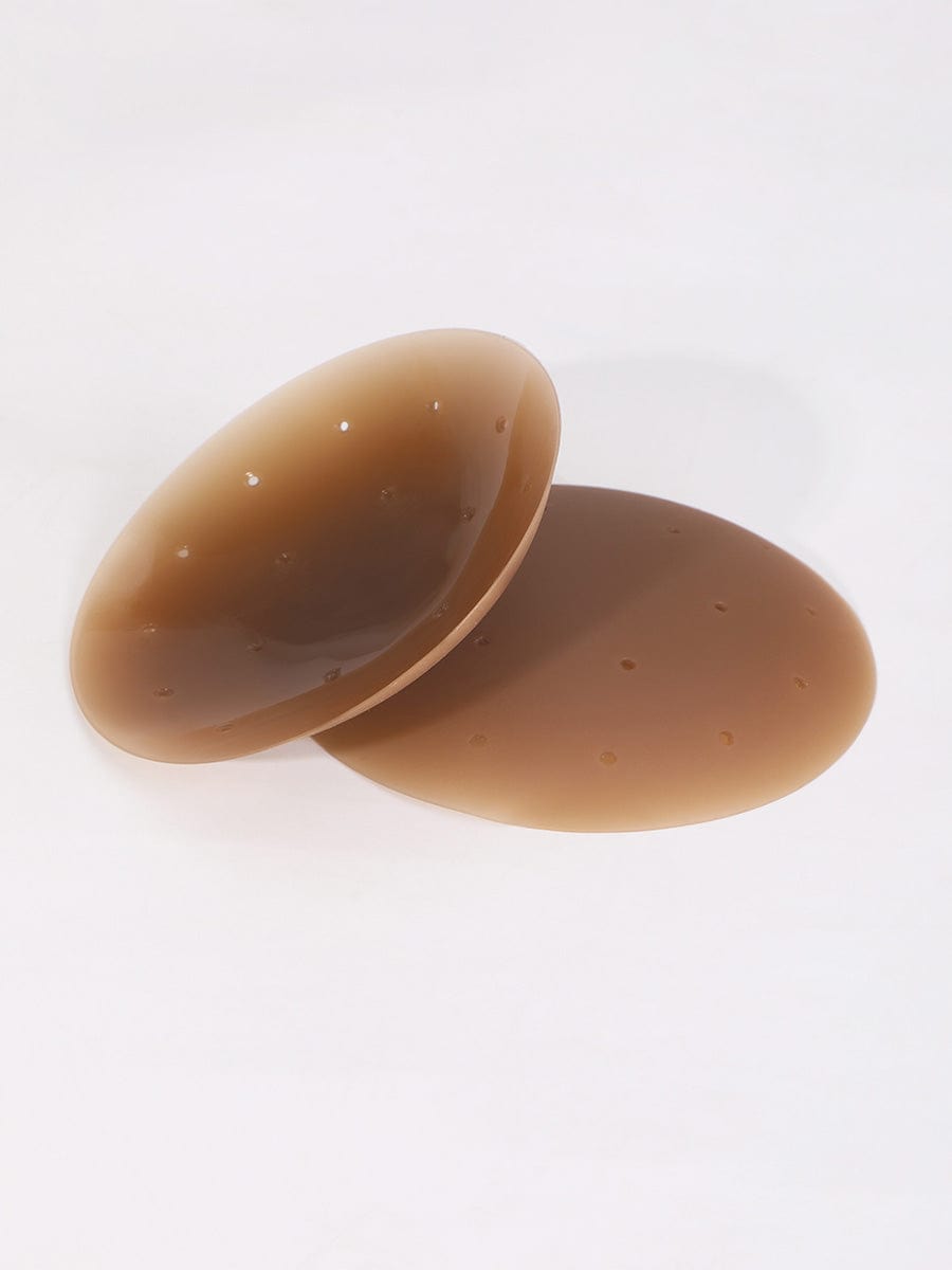 No-Show Adhesive Reusable Silicone Nipple Covers for Strapless Dress - FirmaActive
