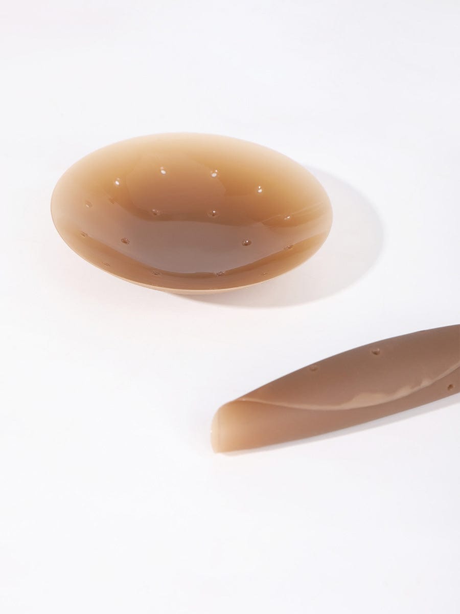No-Show Adhesive Reusable Silicone Nipple Covers for Strapless Dress - FirmaActive