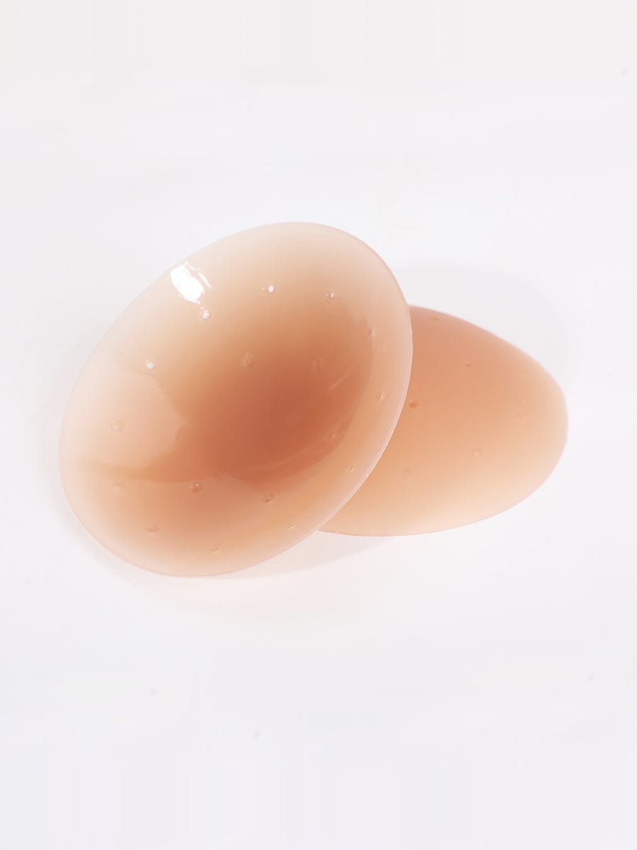 No-Show Adhesive Reusable Silicone Nipple Covers for Strapless Dress - FirmaActive