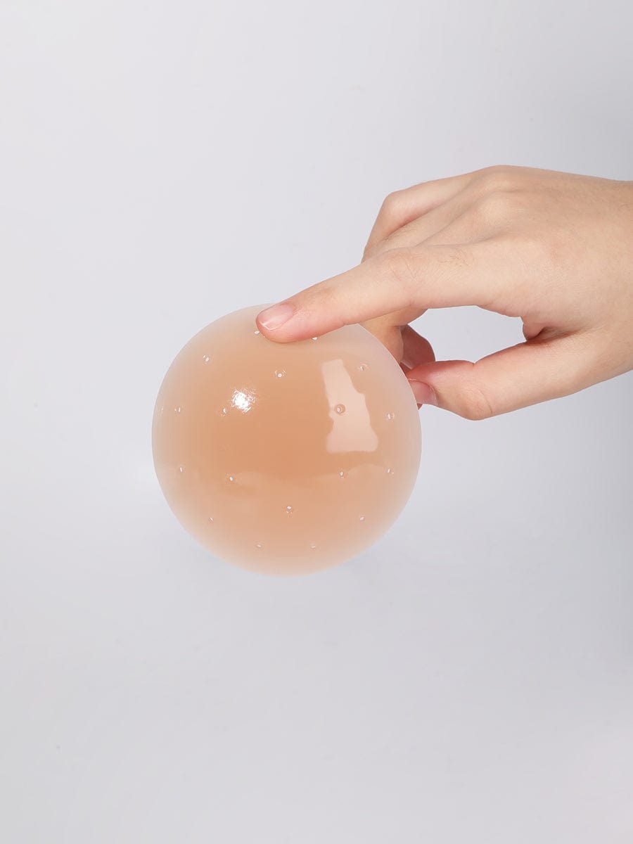 No-Show Adhesive Reusable Silicone Nipple Covers for Strapless Dress - FirmaActive