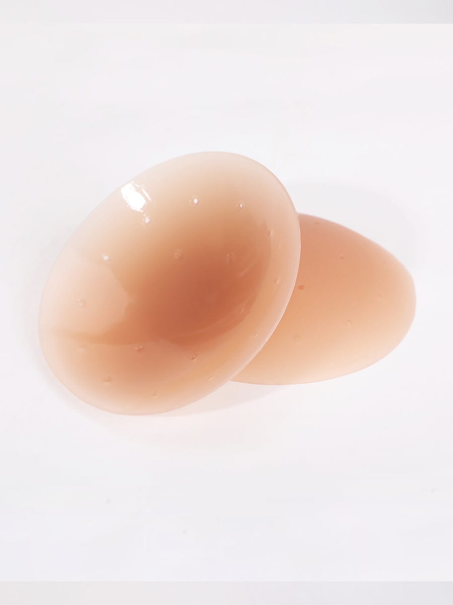 No-Show Adhesive Reusable Silicone Nipple Covers for Strapless Dress - FirmaActive