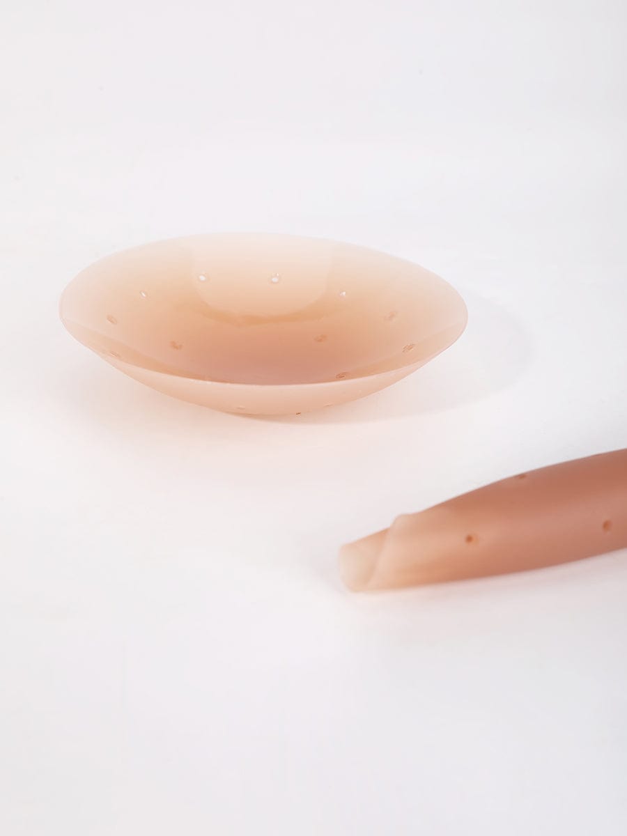 No-Show Adhesive Reusable Silicone Nipple Covers for Strapless Dress - FirmaActive