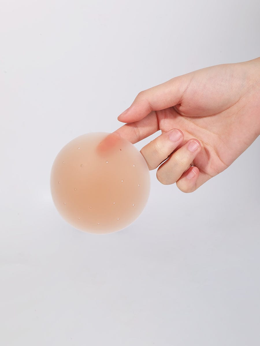No-Show Adhesive Reusable Silicone Nipple Covers for Strapless Dress - FirmaActive