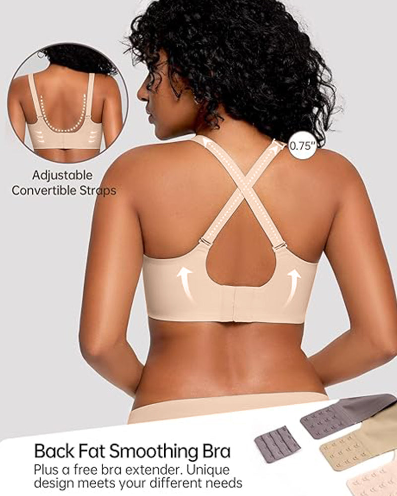 Full Coverage Wireless Jelly Bra with Scalloped Edges - FirmaSoft