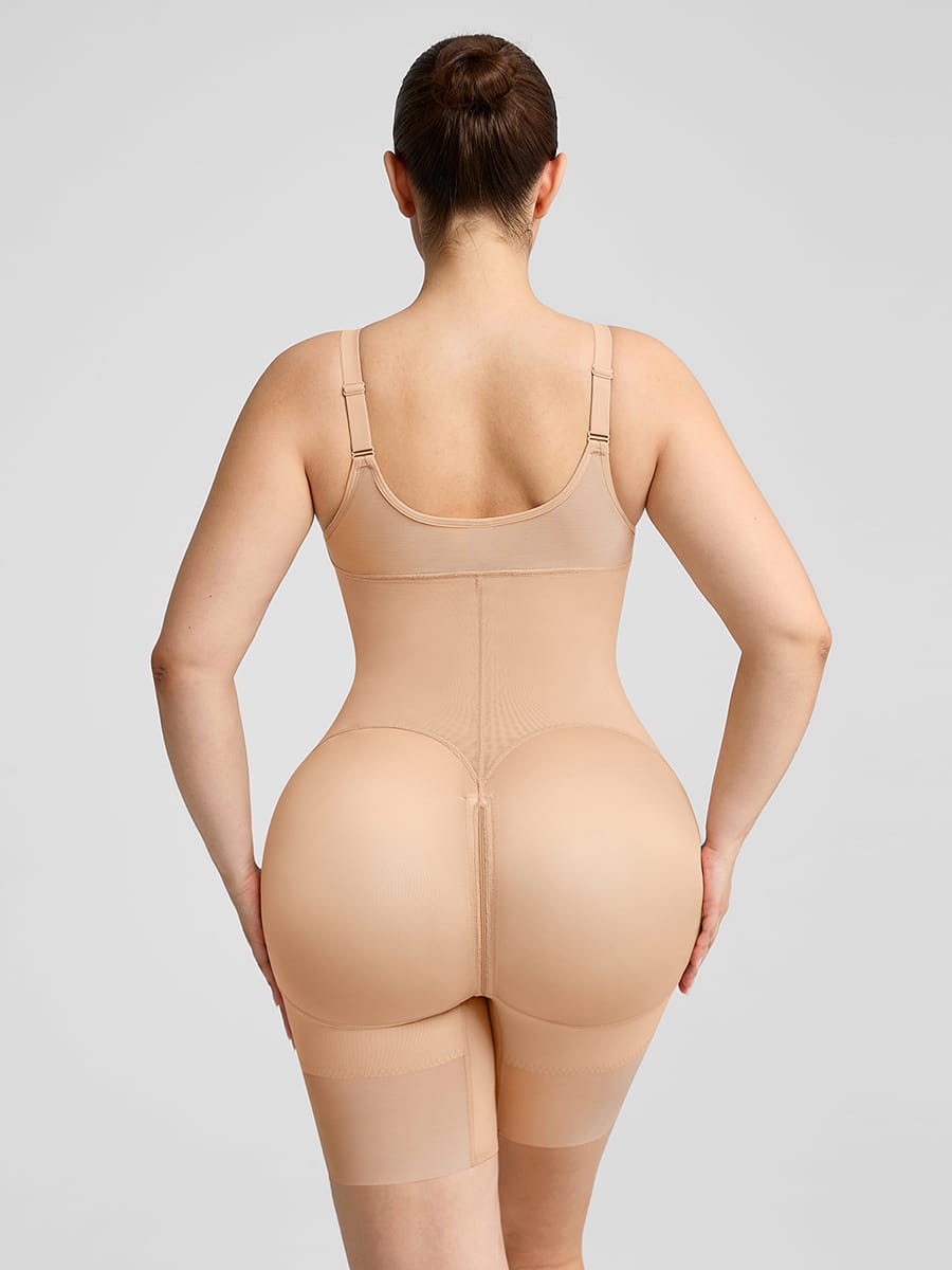 Wide Elastic Full Bust Compression Tummy Control Body Shaper - FirmaSculpt