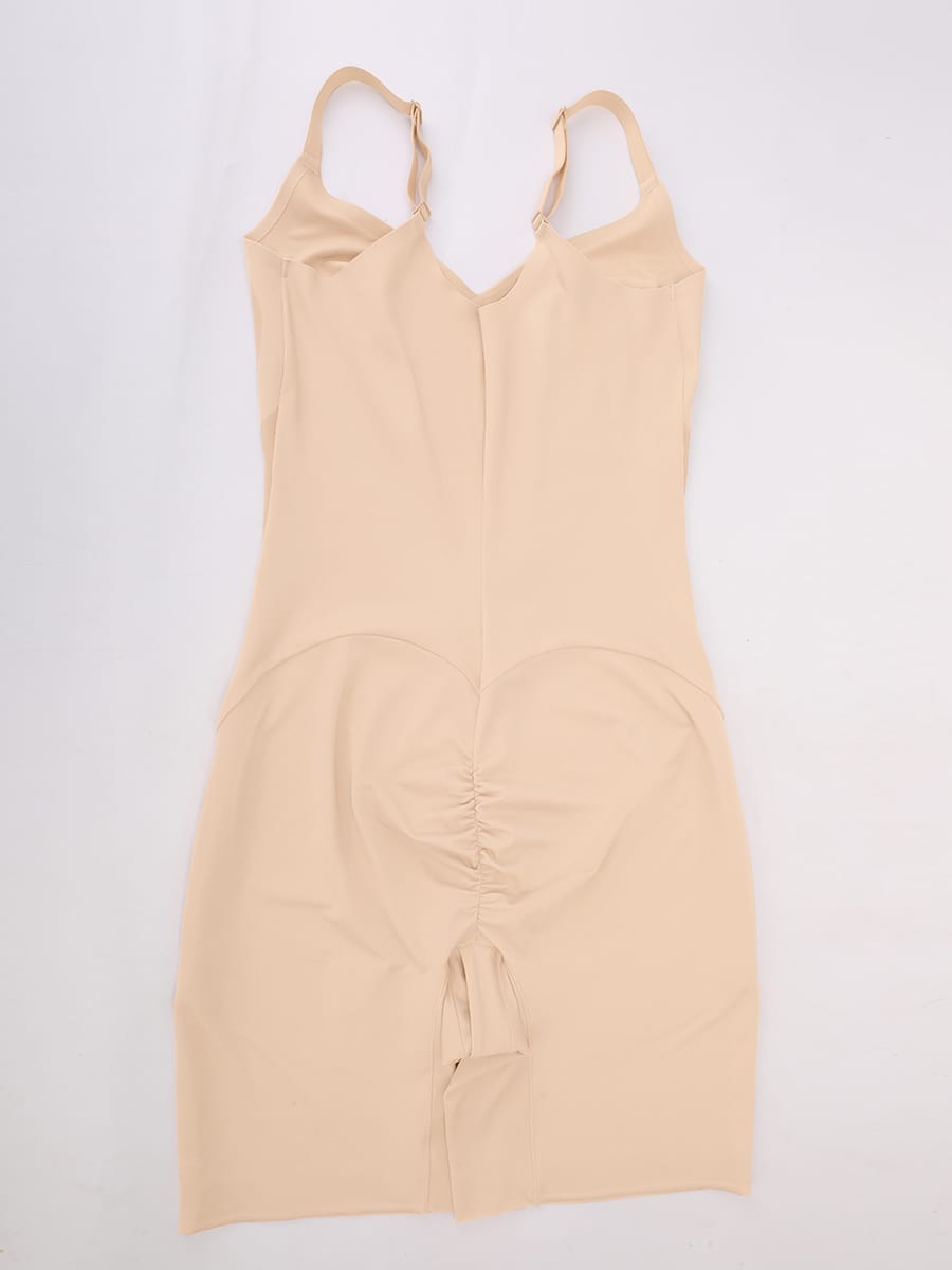 Light Control V-Neck Traceless Boyshort Bodysuit - FirmaActive