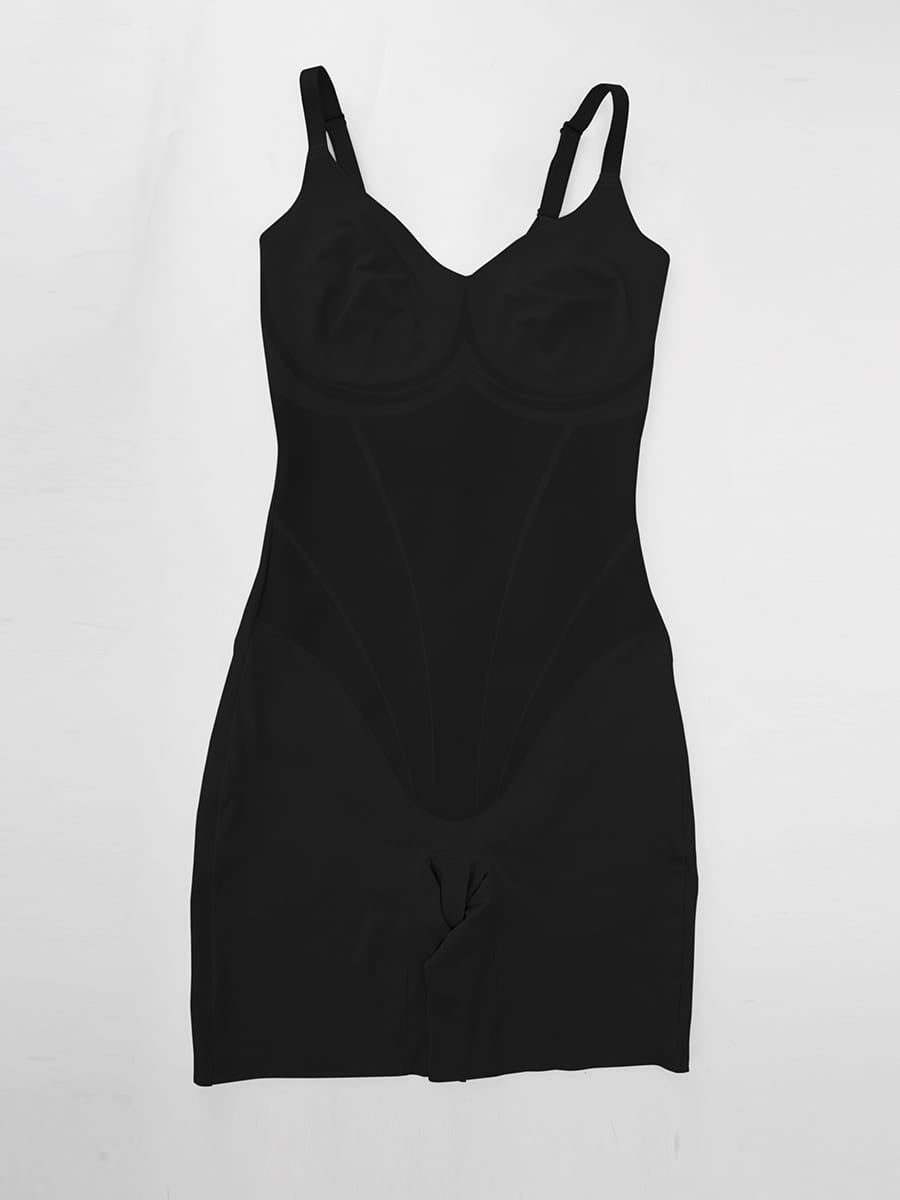 Light Control V-Neck Traceless Boyshort Bodysuit - FirmaActive