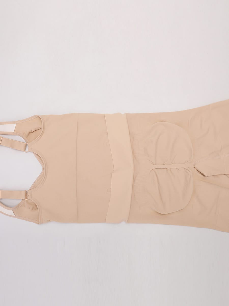 Seamless Open-Back Butt-Lifting Bodysuit with Tummy Control & Wide Straps - FirmaLift