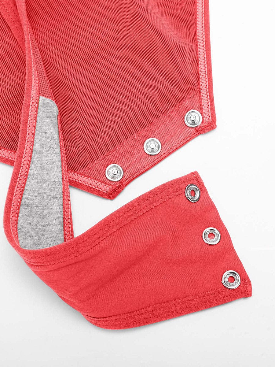 Pleated V-Neck Tummy Control Thong Bodysuit - FirmaSculpt