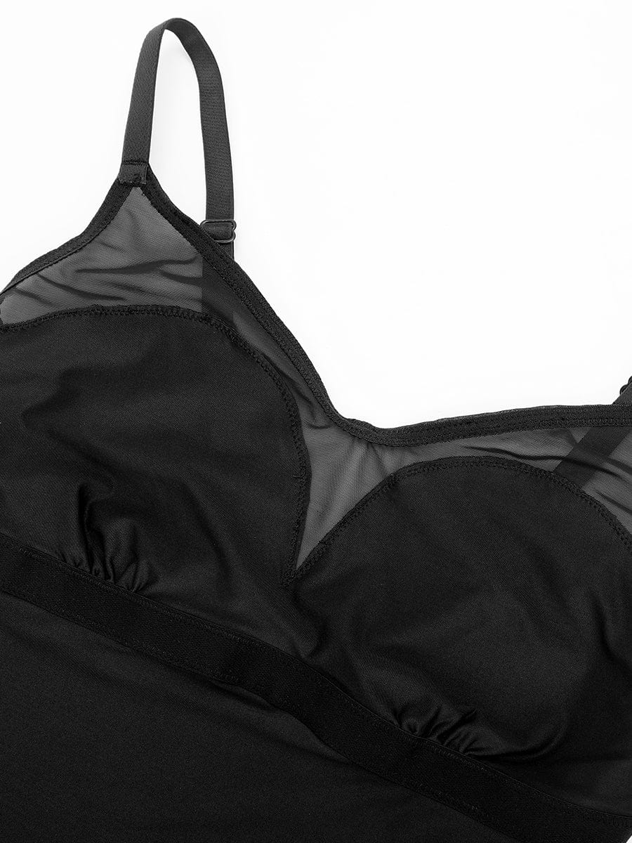 Mesh Tummy Control Thong Bodysuit - FirmaSculpt
