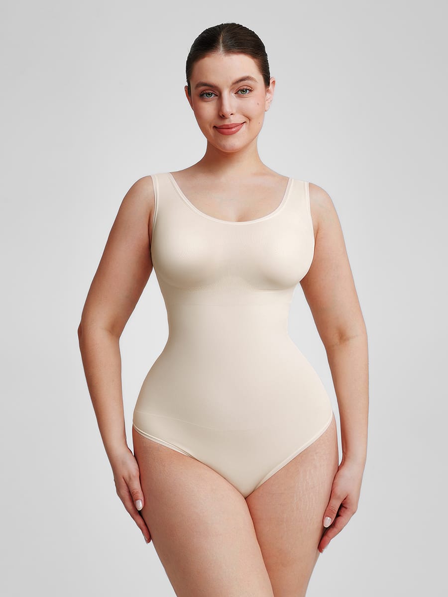 Eco-friendly Seamless Belly Control Thong Bodysuit - FirmaActive