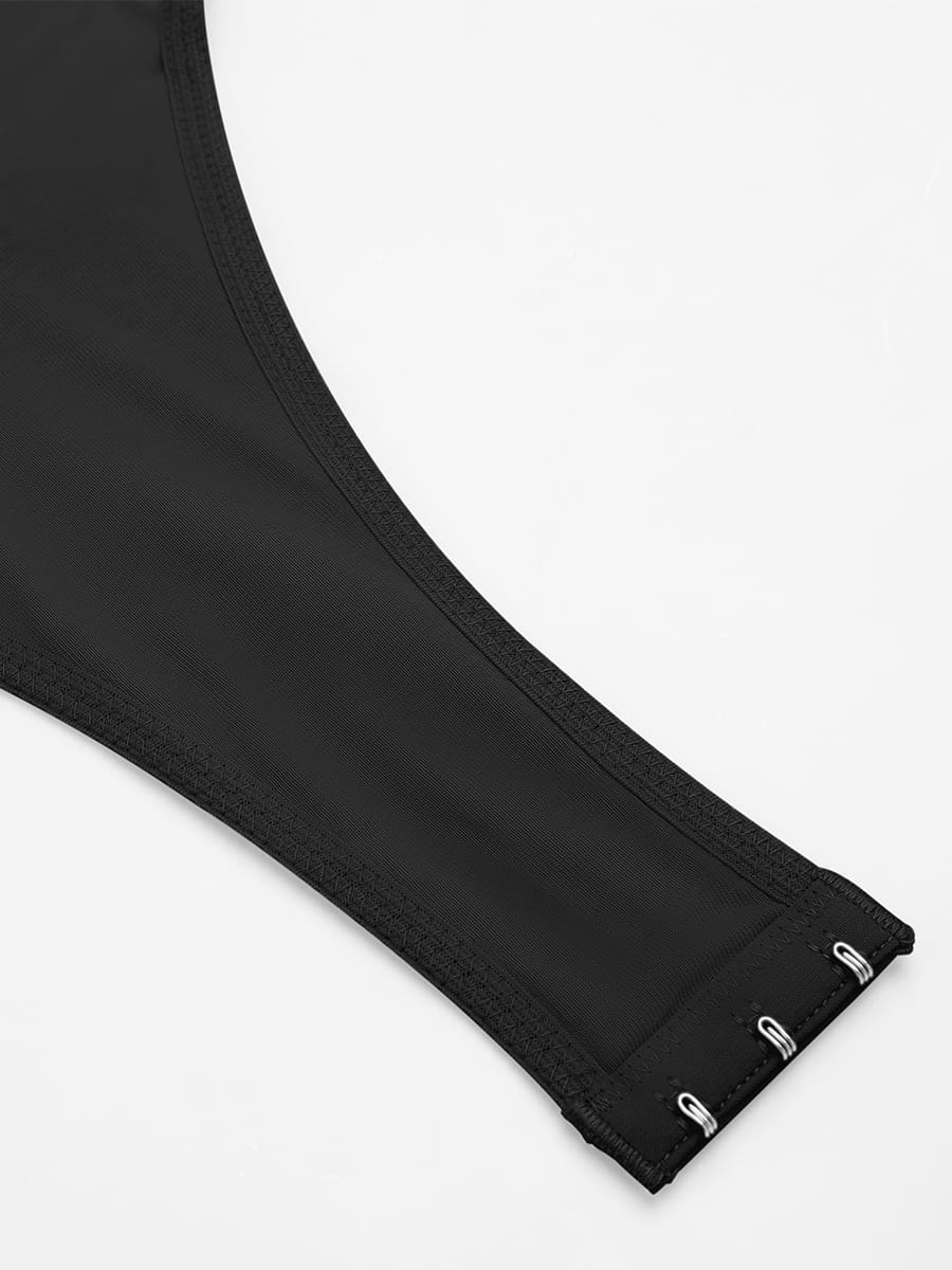 Seamless Underwire Half Cup Shapewear Bodysuit with Removable Pads - FirmaHold