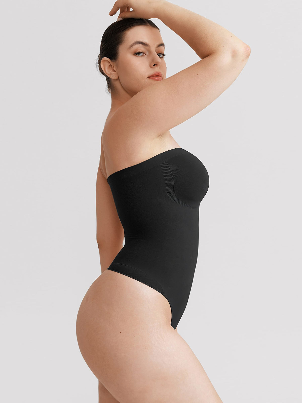 Seamless Strapless Tummy Control Thong Bodysuit - FirmaLift