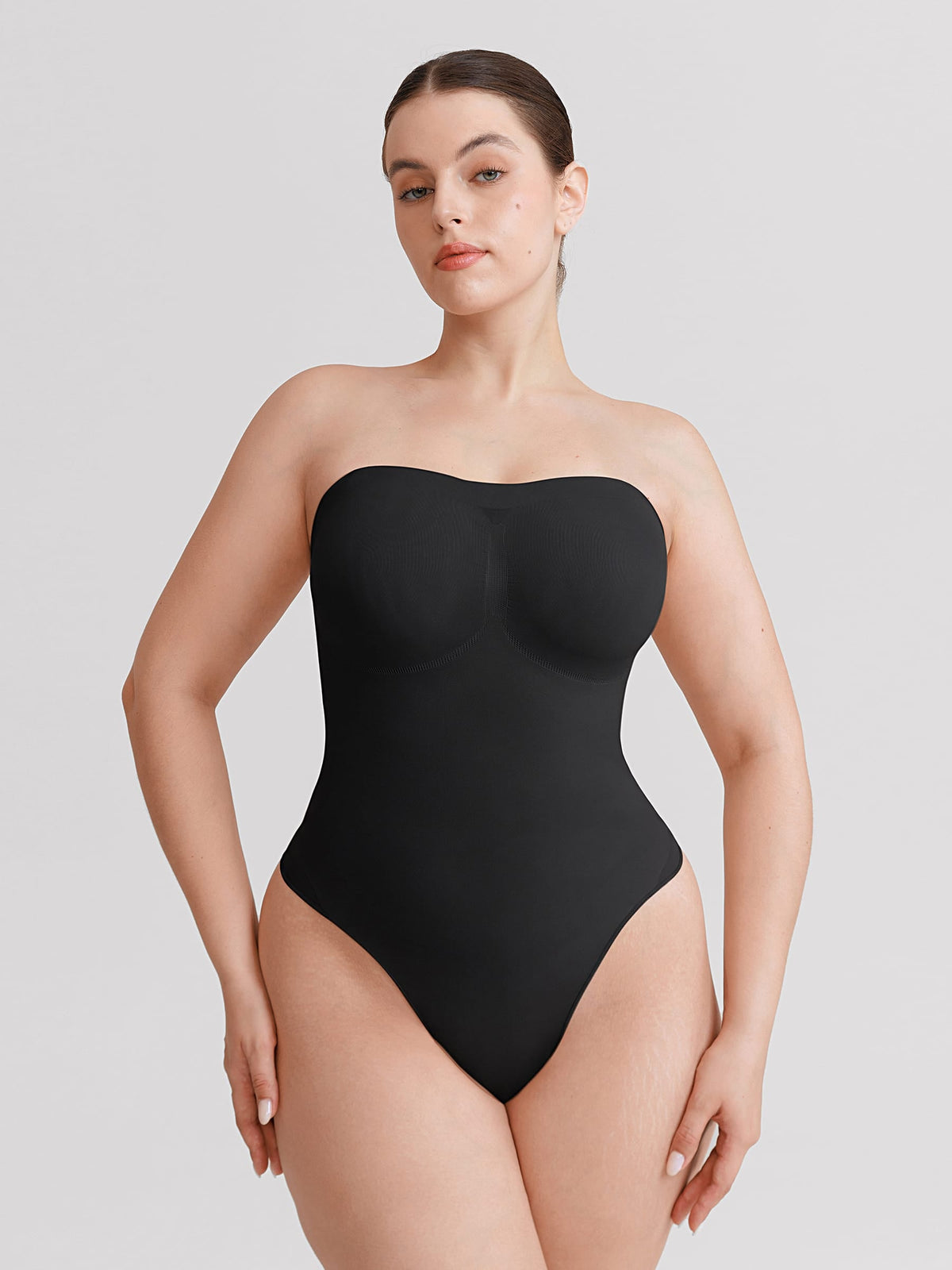 Seamless Strapless Tummy Control Thong Bodysuit - FirmaLift