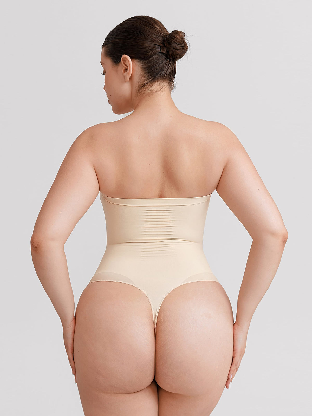 Seamless Strapless Tummy Control Thong Bodysuit - FirmaLift