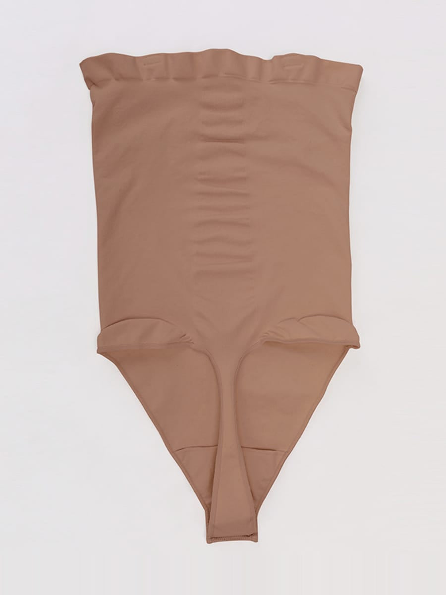 Seamless Strapless Tummy Control Thong Bodysuit - FirmaLift
