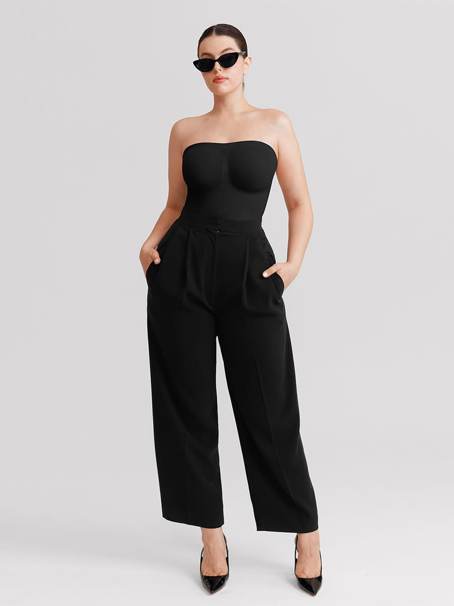 Seamless Strapless Tummy Control Thong Bodysuit - FirmaLift