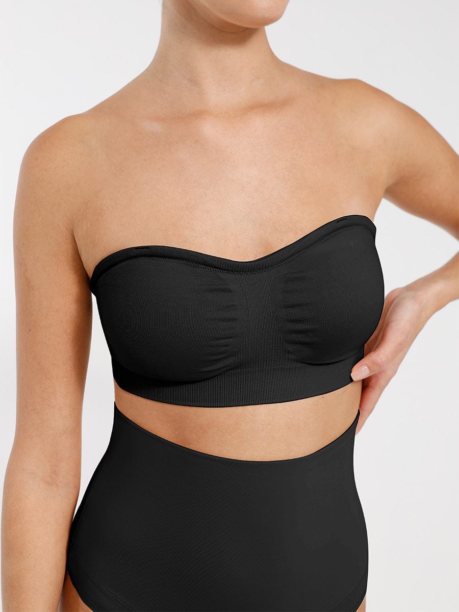 Seamless Strapless Wireless Bra with Removable Pads - FirmaSoft