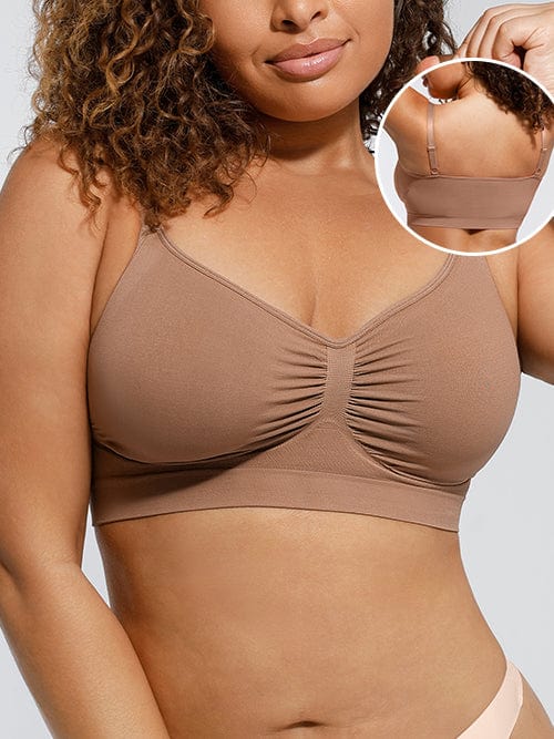 Wireless Supportive Shaping Bra with Adjustable Straps - FirmaActive