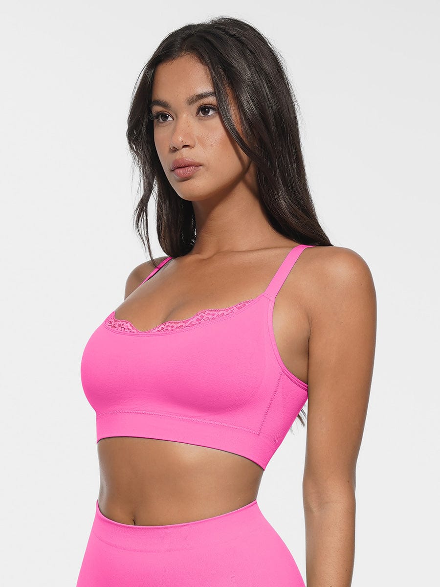 Seamless Scoop Neck Bralette with Smooth Back - FirmaSoft