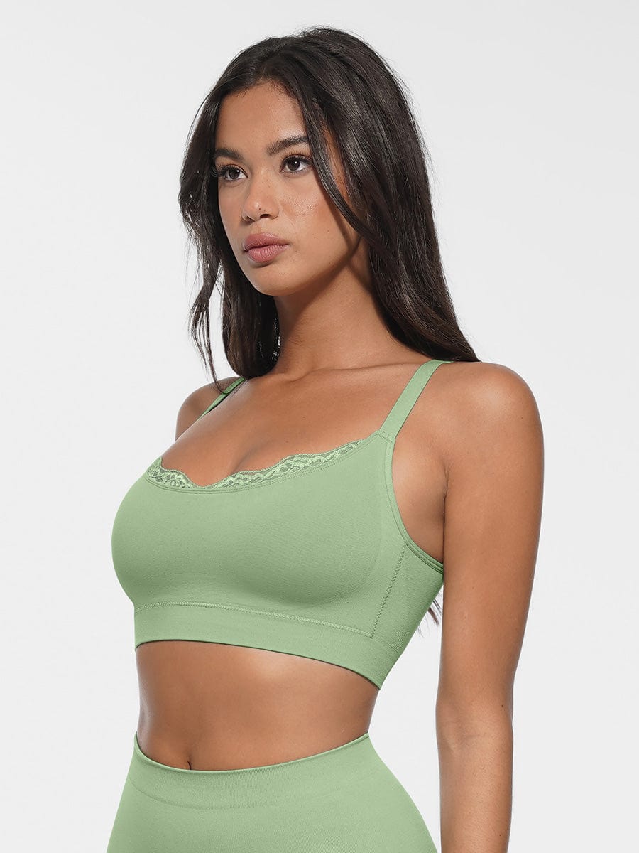 Seamless Scoop Neck Bralette with Smooth Back - FirmaSoft