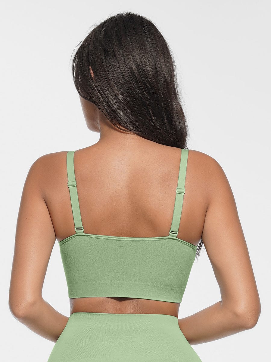 Seamless Scoop Neck Bralette with Smooth Back - FirmaSoft