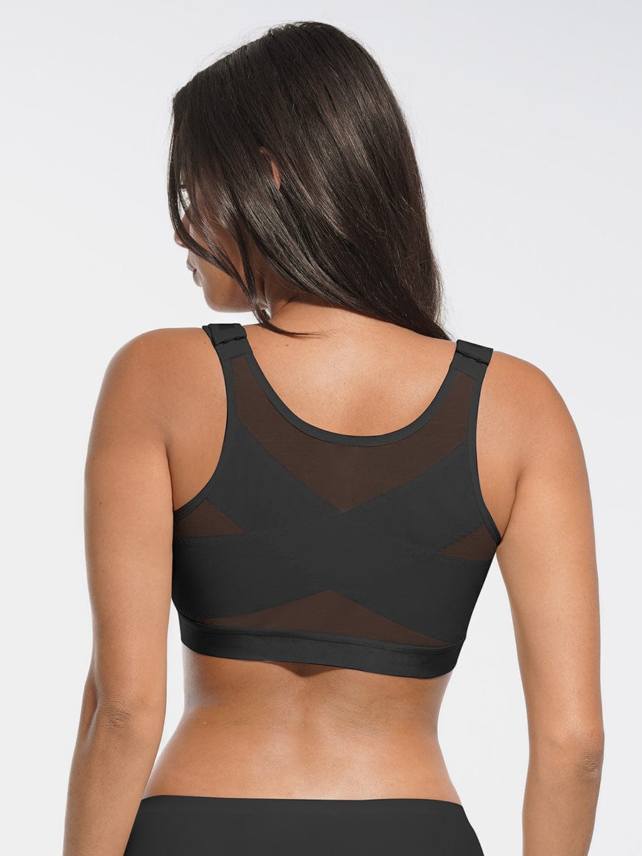 Full Coverage Wireless No Padding Post-Surgery Bra with Smooth Back & Side Support - FirmaLift