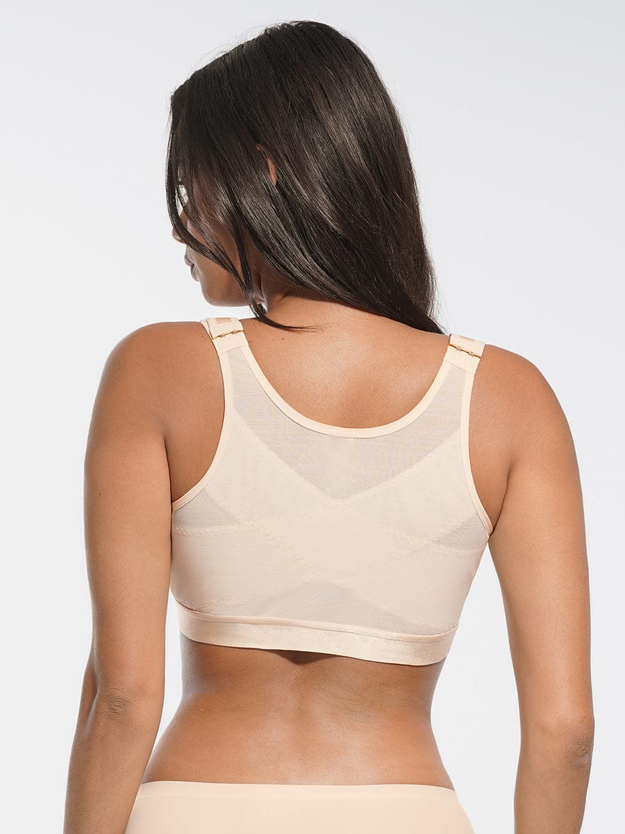 Full Coverage Wireless No Padding Post-Surgery Bra with Smooth Back & Side Support - FirmaLift